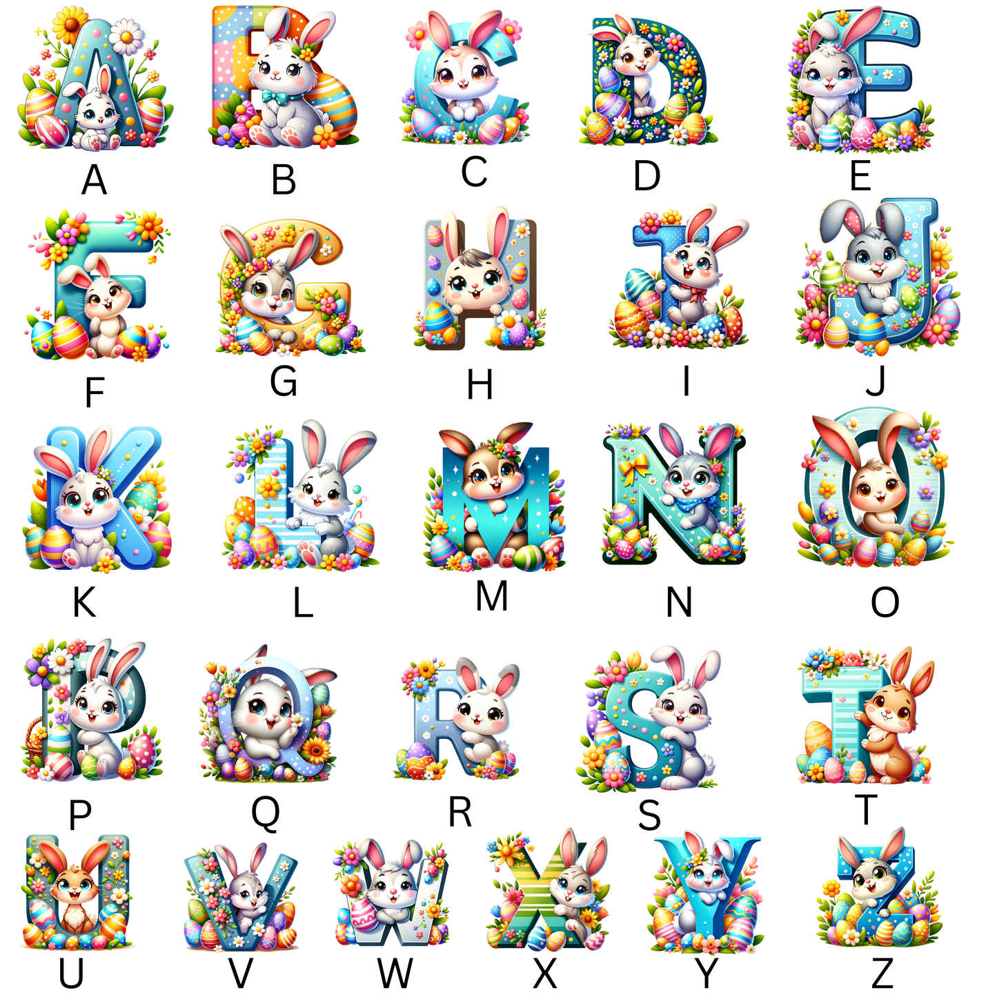 Ostersäckchen Osterhasen ABC