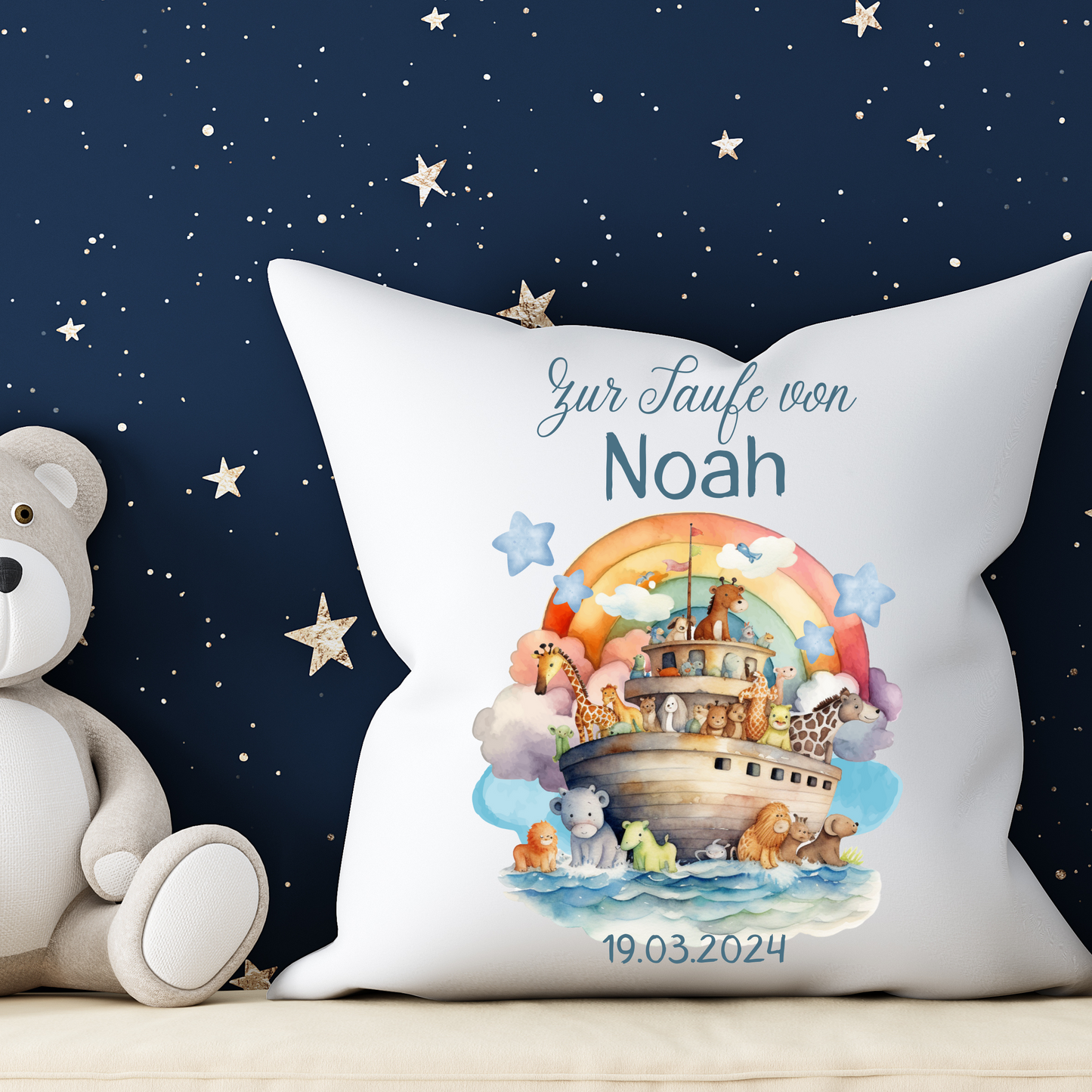Kissen zur Taufe für Jungs