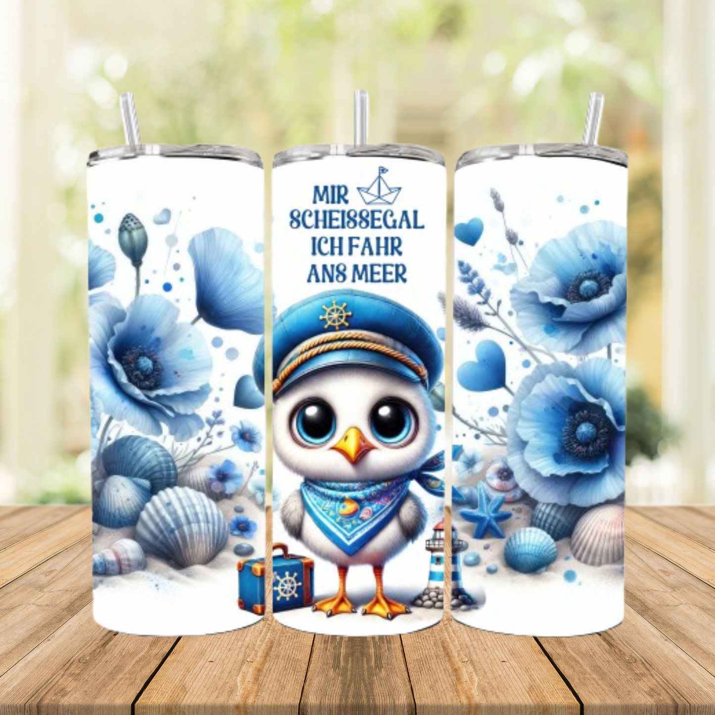Tumbler / Kaffeebecher to go Möwe