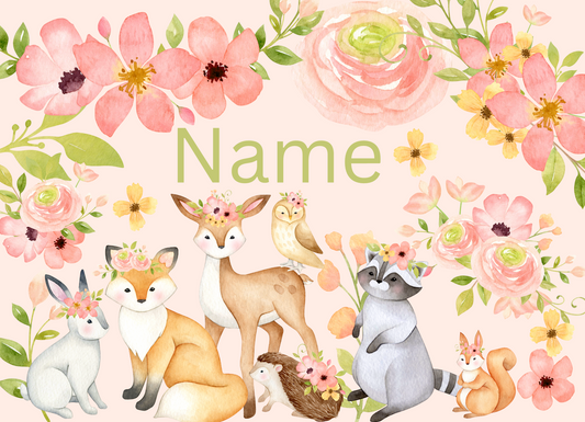 Puzzle rosa Waldtiere