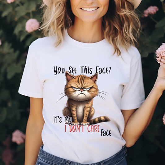 T-Shirt Don`t care face