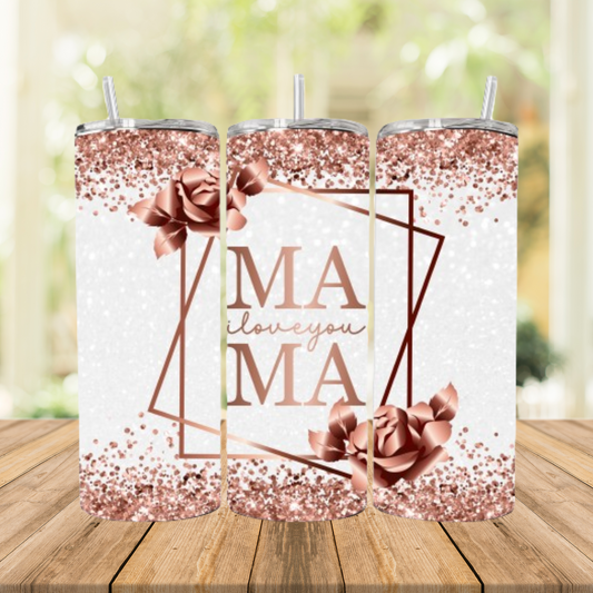 Tumbler / Kaffeebecher to go Mama Glitzer
