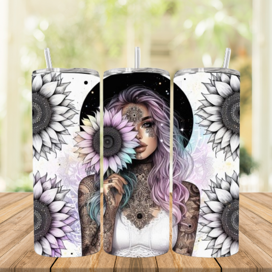 Tumbler / Kaffeebecher to go Flowergirl